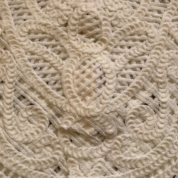 NWT crocheted hollow beaded button cardigan by Commense in size Medium - Picture 10 of 11